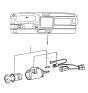 Diagram for 1989 Hyundai Excel Cigarette Lighter - 95110-21050