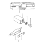 Diagram for 1985 Hyundai Excel Dimmer Switch - 94950-21001