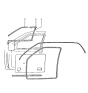 Diagram for 1986 Hyundai Excel Door Seal - 82210-21021