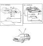 Diagram for 1988 Hyundai Excel Interior Light Bulb - 92800-21010-AL