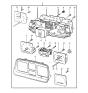 Diagram for 1988 Hyundai Excel Instrument Panel Light Bulb - 94369-21500
