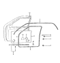 Diagram for 1988 Hyundai Excel Weather Strip - 82110-21210