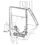 Diagram for 1986 Hyundai Excel Window Regulator - 83401-21000