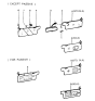 Diagram for 1989 Hyundai Excel Car Mirror - 85101-21200