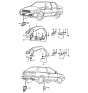 Diagram for 1987 Hyundai Excel Mud Flaps - 86481-21151