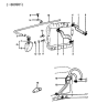 Diagram for 1988 Hyundai Excel Coolant Reservoir - 25430-21050