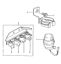 Diagram for 1987 Hyundai Excel Canister Purge Valve - 39401-21300