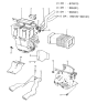 Diagram for 1985 Hyundai Excel Heater Core - 97220-21A05