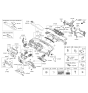 Diagram for 2019 Hyundai Tucson Steering Column Cover - 84852-D3000-TRY