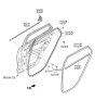 Diagram for 2018 Hyundai Tucson Door Seal - 83210-D3010