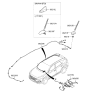 Diagram for Hyundai Antenna Mast - 96215-2J100