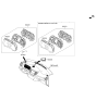 Diagram for 2016 Hyundai Tucson Instrument Cluster - 94001-D3160