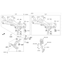 Diagram for Hyundai Control Arm Bushing - 54584-D3000