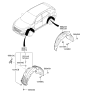 Diagram for 2016 Hyundai Tucson Wheelhouse - 86812-D3000