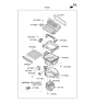 Diagram for 2021 Hyundai Tucson Cabin Air Filter - 97133-D3200