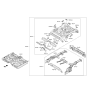 Diagram for 2021 Hyundai Tucson Front Cross-Member - 65631-D3000