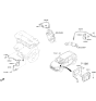 Diagram for 2016 Hyundai Veloster Crankshaft Position Sensor - 39180-2B000