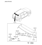 Diagram for 2019 Hyundai Tucson Spoiler - 87210-D3000-PDW
