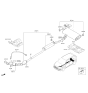 Diagram for Hyundai Tucson Muffler Hanger Straps - 28762-3F000