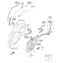 Diagram for Hyundai Door Latch Assembly - 81410-D3000