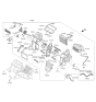 Diagram for Hyundai Tucson Heater Core - 97138-D3000