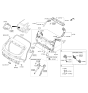 Diagram for Hyundai Tailgate Lock Actuator Motor - 81230-D3000