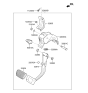 Diagram for 2016 Hyundai Tucson Brake Pedal - 32800-D9150