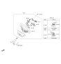 Diagram for 2015 Hyundai Tucson Cruise Control Switch - 96710-D3500-4X