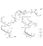 Diagram for Hyundai Tucson Bumper - 86611-D3000