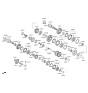 Diagram for 2021 Hyundai Ioniq Transfer Case Bearing - 43222-2B000