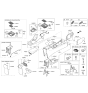 Diagram for 2019 Hyundai Ioniq Center Console Base - 84611-G2000-T9Y