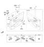 Diagram for Hyundai Ioniq Power Window Switch - 93575-G2000-MGS