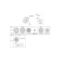 Diagram for 2020 Hyundai Ioniq Spare Wheel - 52910-G2500