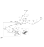 Diagram for 2020 Hyundai Ioniq Parking Brake Cable - 59750-G2000