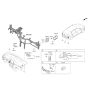 Diagram for 2021 Hyundai Ioniq Body Control Module - 954B0-G2HD0