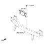 Diagram for Hyundai Ioniq Parking Assist Distance Sensor - 99110-G2500