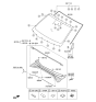 Diagram for 2022 Hyundai Ioniq Windshield - 86111-G2250