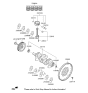 Diagram for Hyundai Ioniq Crankshaft Thrust Washer Set - 21030-04003