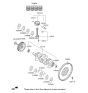 Diagram for 2021 Hyundai Ioniq Crankshaft Gear - 23121-03HA0