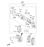 Diagram for 2021 Hyundai Ioniq Brake Caliper Bracket - 58310-G2A10