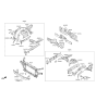 Diagram for 2018 Hyundai Genesis G90 Radiator Support - 64101-D2000