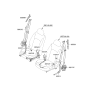 Diagram for 2019 Hyundai Genesis G90 Seat Belt - 88810-D2500-NSH