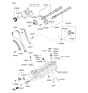 Diagram for 2011 Hyundai Genesis Timing Chain Tensioner - 24410-3F410