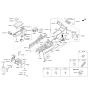 Diagram for Hyundai Genesis G90 Armrest - 84660-D2100-NNB