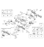 Diagram for Hyundai Genesis G90 Glove Box - 84501-D2100-VVB