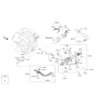 Diagram for Hyundai Genesis G70 Thermostat Gasket - 25614-3L100