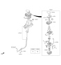 Diagram for 2018 Hyundai Genesis G90 Automatic Transmission Shift Levers - 46700-D2150-NNB