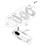 Diagram for 2019 Hyundai Genesis G90 Instrument Cluster - 94021-D2020