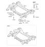 Diagram for Hyundai Genesis G90 Front Cross-Member - 62410-D2500