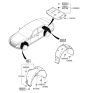 Diagram for Hyundai Genesis G90 Wheelhouse - 86821-D2000